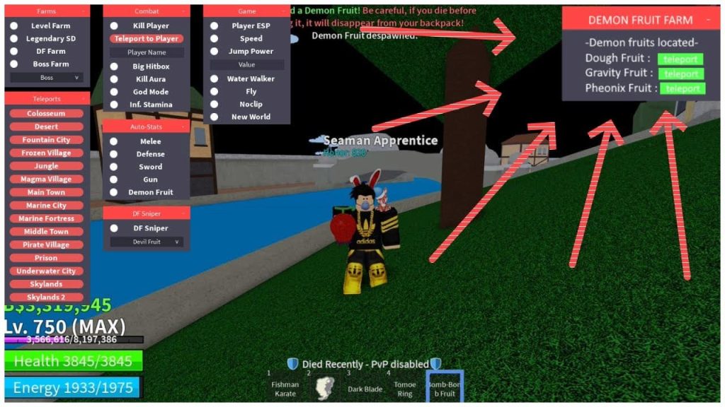 ROBLOX ARCEUS X BLOX FRUIT How To Auto Farm And Master The DF New Update